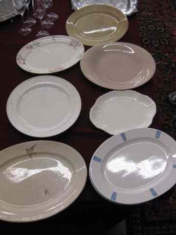 Appraisal: Lot of Ironstone China Platters various sizes patterns makers