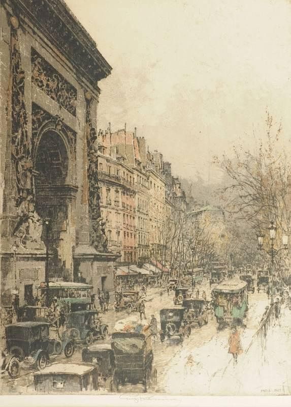 Appraisal: LUIGI ALOIS HEINRICH KASIMIR Austrian American - AN ETCHING Paris