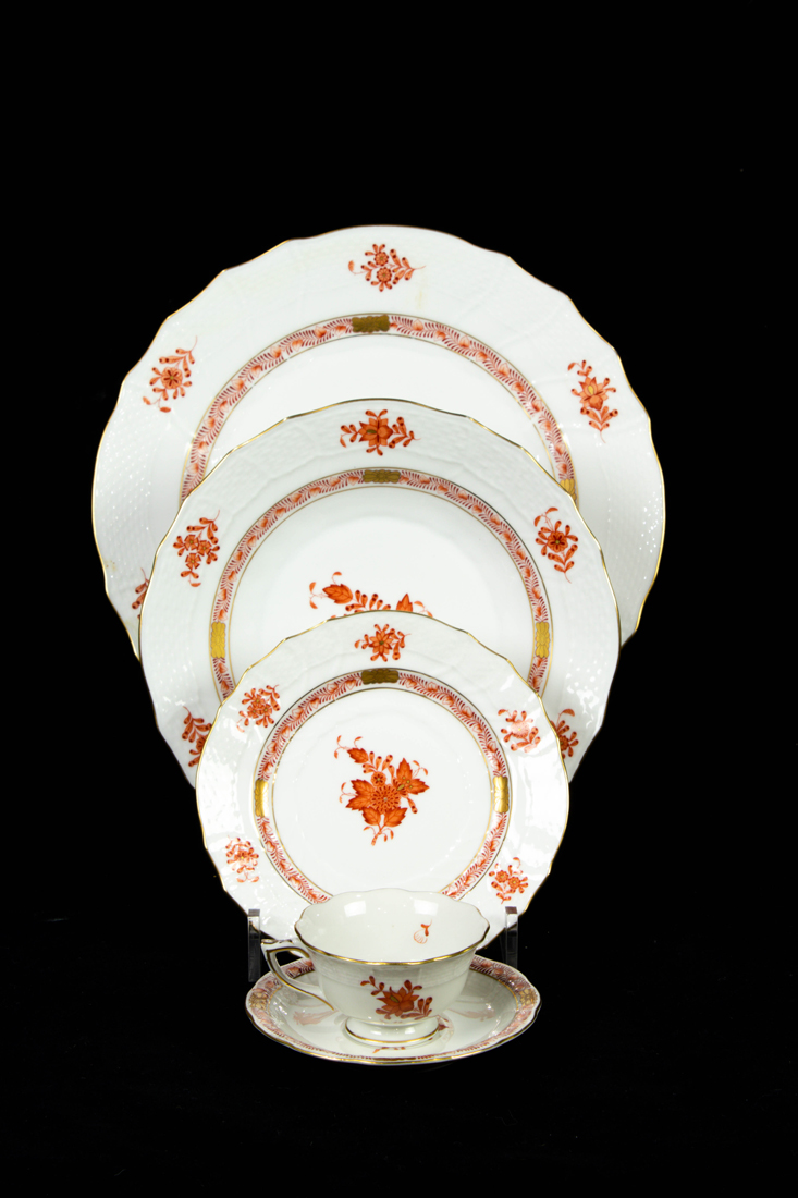 Appraisal: Lot of A Herend porcelain partial dinner service in Chinese