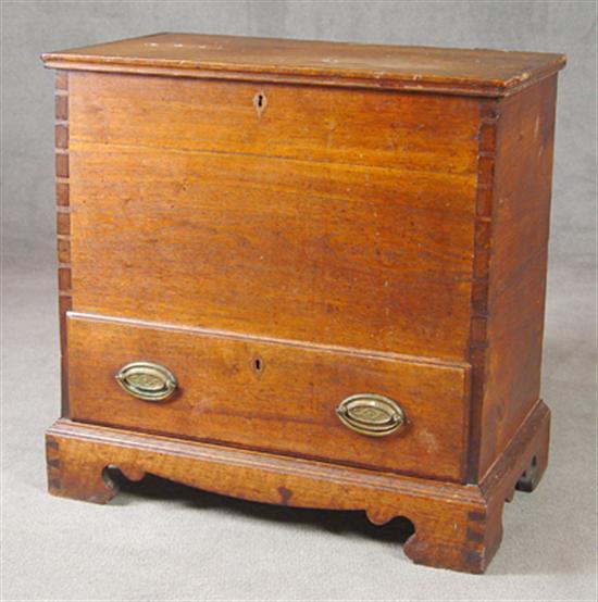 Appraisal: Walnut Sugar Chest Circa Virginia Tennessee or Kentucky Lift lid