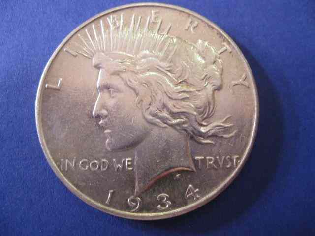 Appraisal: -D U S Peace Silver Dollar A U