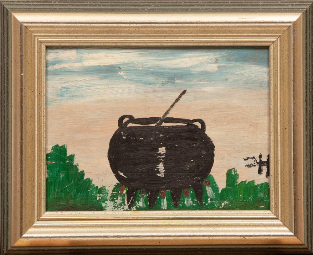 Appraisal: Clementine Hunter American Louisiana - The Wash Tub oil on