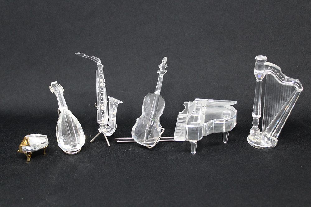 Appraisal: Swarovski Crystal Musical Figurine Assortment Pieces Swarovski Crystal Musical Figurine