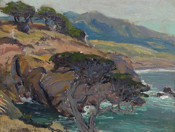 Appraisal: Franz Arthur Bischoff American - Monterey coast signed 'Franz A