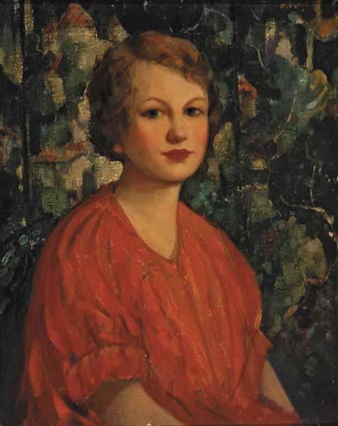 Appraisal: William Steene American Mississippi - Portrait of Mrs Steene The