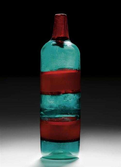 Appraisal: BIANCONI FULVIO attributed to - BOTTLE Murano circa probably for