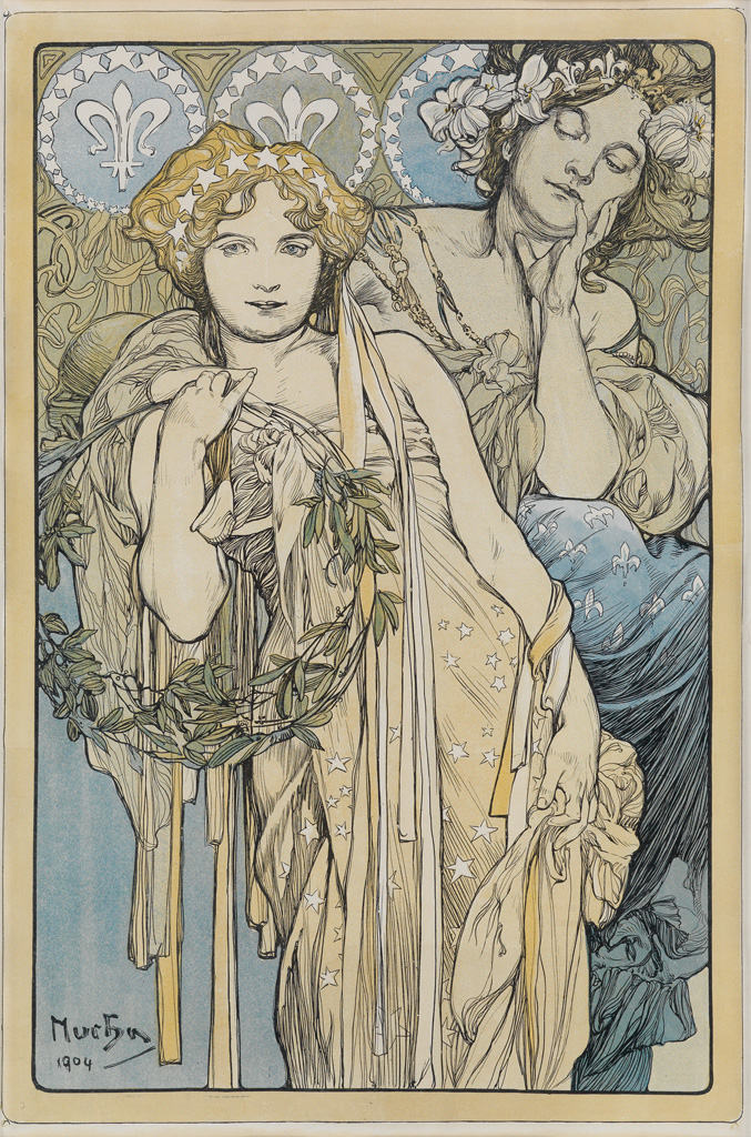 Appraisal: ALPHONSE MUCHA - FRIENDSHIP x inches x cm Condition A-