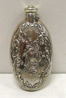 Appraisal: R WALLACE SONS WALLINGFORD CT Victorian sterling silver flask with