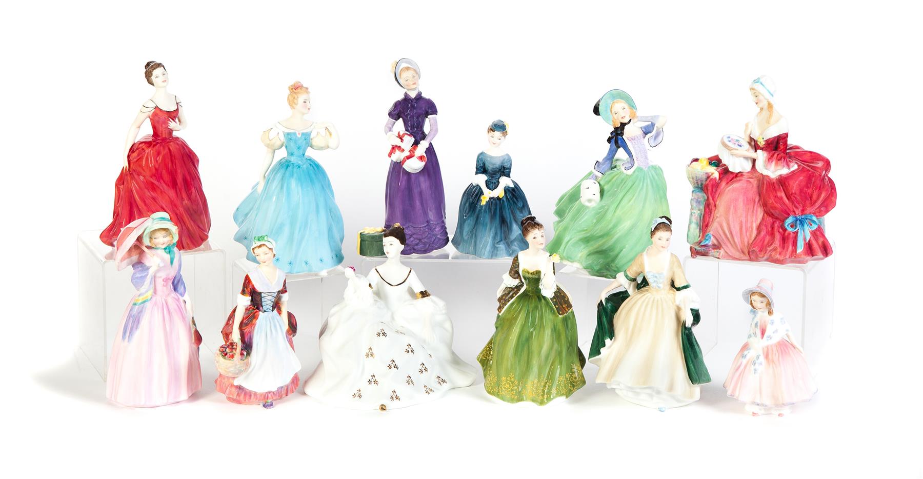 Appraisal: TWELVE ROYAL DOULTON FIGURES OF LADIES England th century Autumn