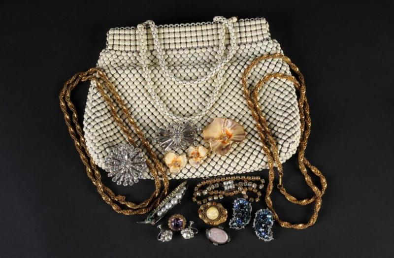 Appraisal: Lot of Costume Jewelry Description Includes two long Miriam Haskell