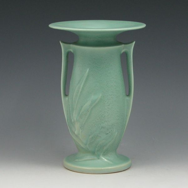 Appraisal: Roseville Crystal Green - vase with flared rim Faintly marked