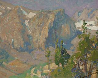 Appraisal: Franz A Bischoff Eastern Sierra Nevada Mountains Big Pine Canyon