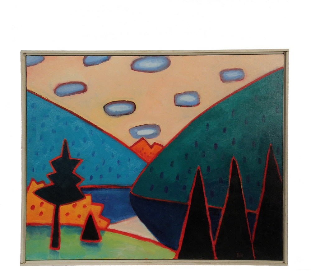 Appraisal: PHILIP BARTER ME - - Mt Bigelow Reflection oil on