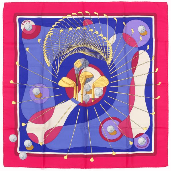 Appraisal: HERMES SILK TWILL SCARF SWING DESIGNED BY JULIA ABADIE x