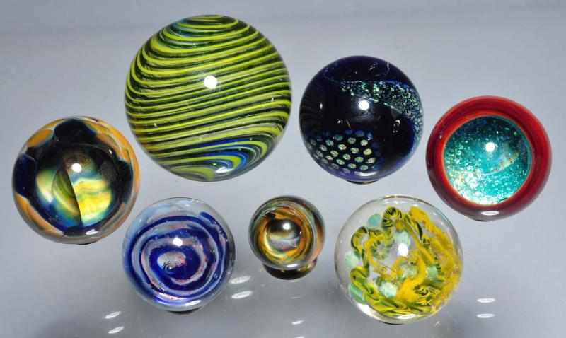 Appraisal: Lot of Contemporary Marbles Description Includes one Fritz Lauenstein not