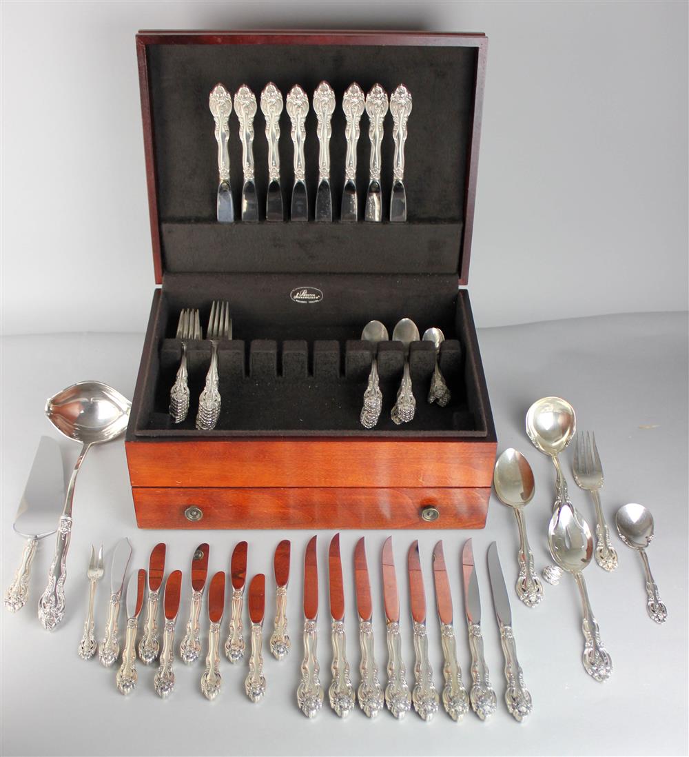 Appraisal: GORHAM SILVER LA SCALA FLATWARE SERVICE including dinner knives steak