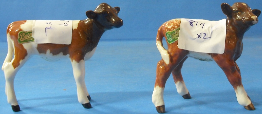 Appraisal: Beswick Dairy Shorthorn Calf C And Ayrshire Calf B