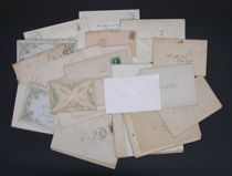 Appraisal: Lot of Valentine Envelopes Lot features unused unmarked envelopes addressed