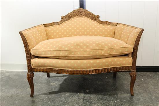 Appraisal: Sale Lot An Italian Walnut Settee Height inches -