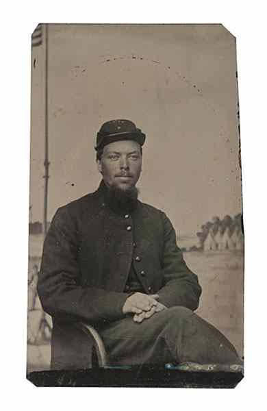 Appraisal: Lt Thomas Tarbell nd USSS DOW Civil War Tintype A