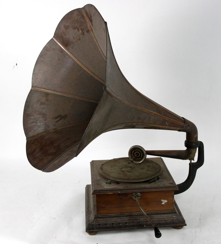 Appraisal: A gramophone with Pianina Grand Concert sound box pickup head