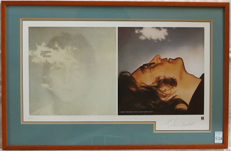 Appraisal: JOHN LENNON ALBUM COVER DESIGN IMAGINE Image measures x marked