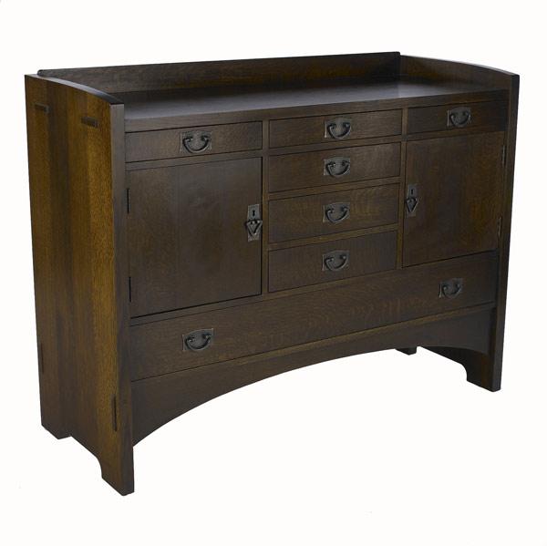 Appraisal: STICKLEY E J AUDI Reproduction sideboard with seven drawers and