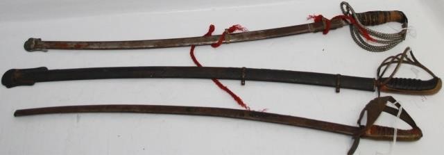 Appraisal: LOT OF LATE TH CENTURY CHILD S SWORDS WITHORIGINAL SCABBARDS