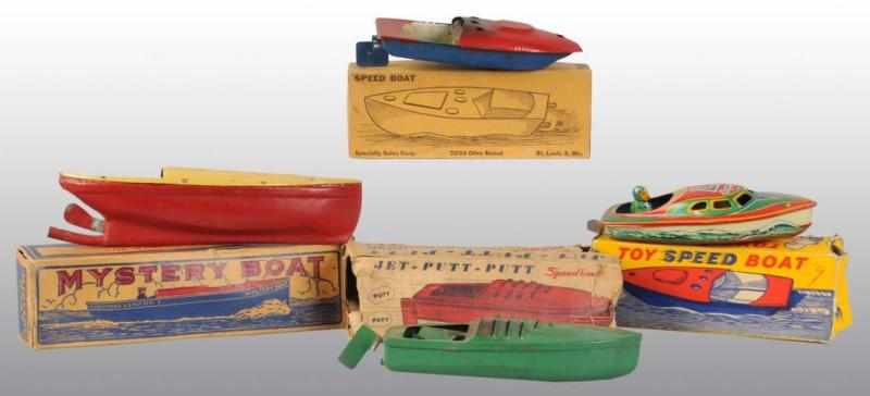 Appraisal: Lot of Pop-Pop Boats in Original Boxes Description Includes the