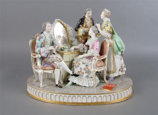 Appraisal: A French Porcelain Group Length inches