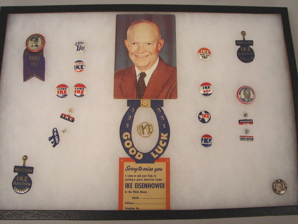 Appraisal: Large grouping of Dwight D Eisenhower related political pins medals