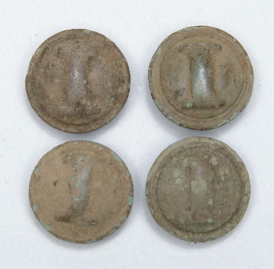 Appraisal: GROUP OF CONFEDERATE CAST I BUTTONS DUG AT BATTLE OF