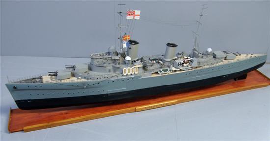 Appraisal: Model of the HMS Sheffield Town Class Cruiser - sister