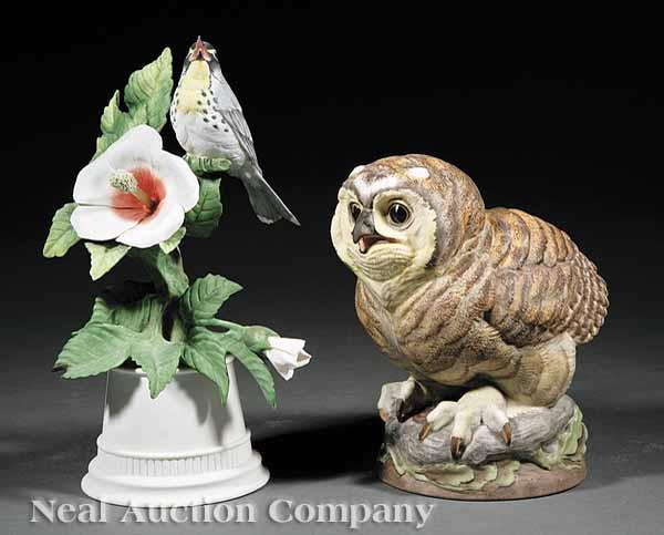 Appraisal: Two Boehm Porcelain Figures each stamped and signed comprising a