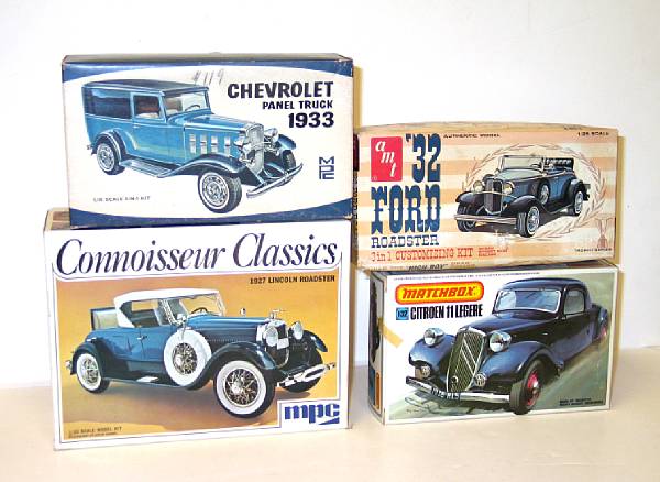 Appraisal: Gangbuster Old Timer Model Kits Lot of assorted th scale