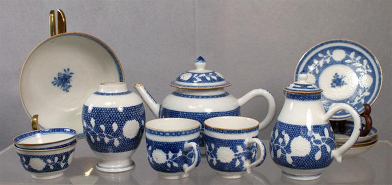 Appraisal: th c Chinese porcelain partial tea set consisting of teapot