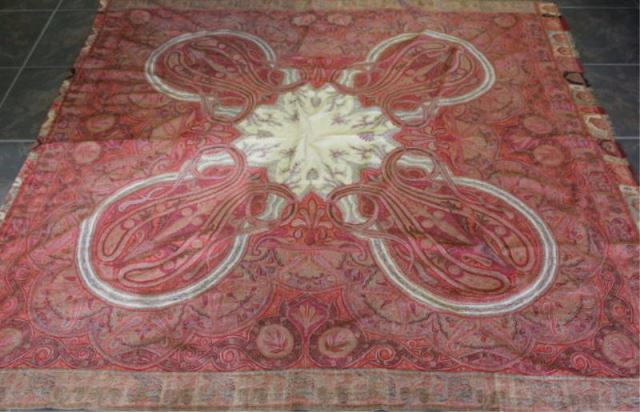 Appraisal: Paisley Kasmir Shawl Possibly signed From a Wilton CT home