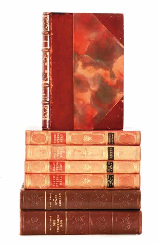 Appraisal: Library of foreign language leatherbound volumes th through th centuries