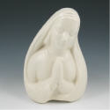 Appraisal: Madonna planter in white semi-matte glaze Marked USA Mint and