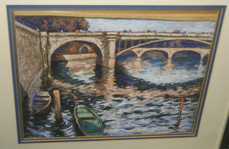 Appraisal: NORMAN LLOYD AUSTRALIAN - THE RIVERS OF FRANCE pastel drawing