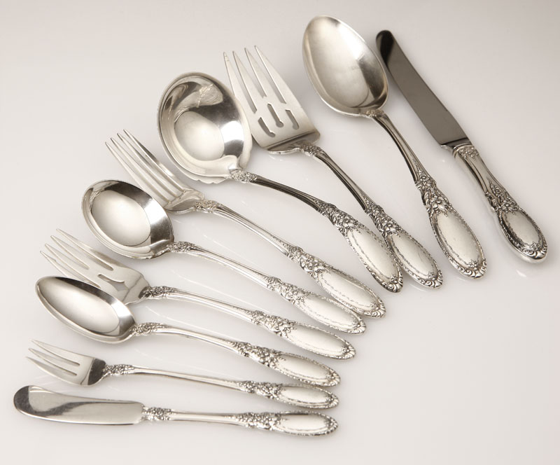 Appraisal: A Towle sterling silver 'Old Mirror' flatware service A Towle