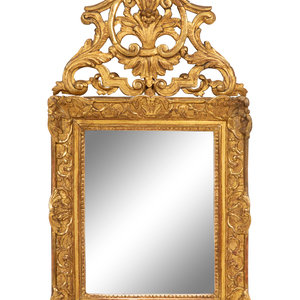 Appraisal: A R gence Style Giltwood Mirror th Century Height x