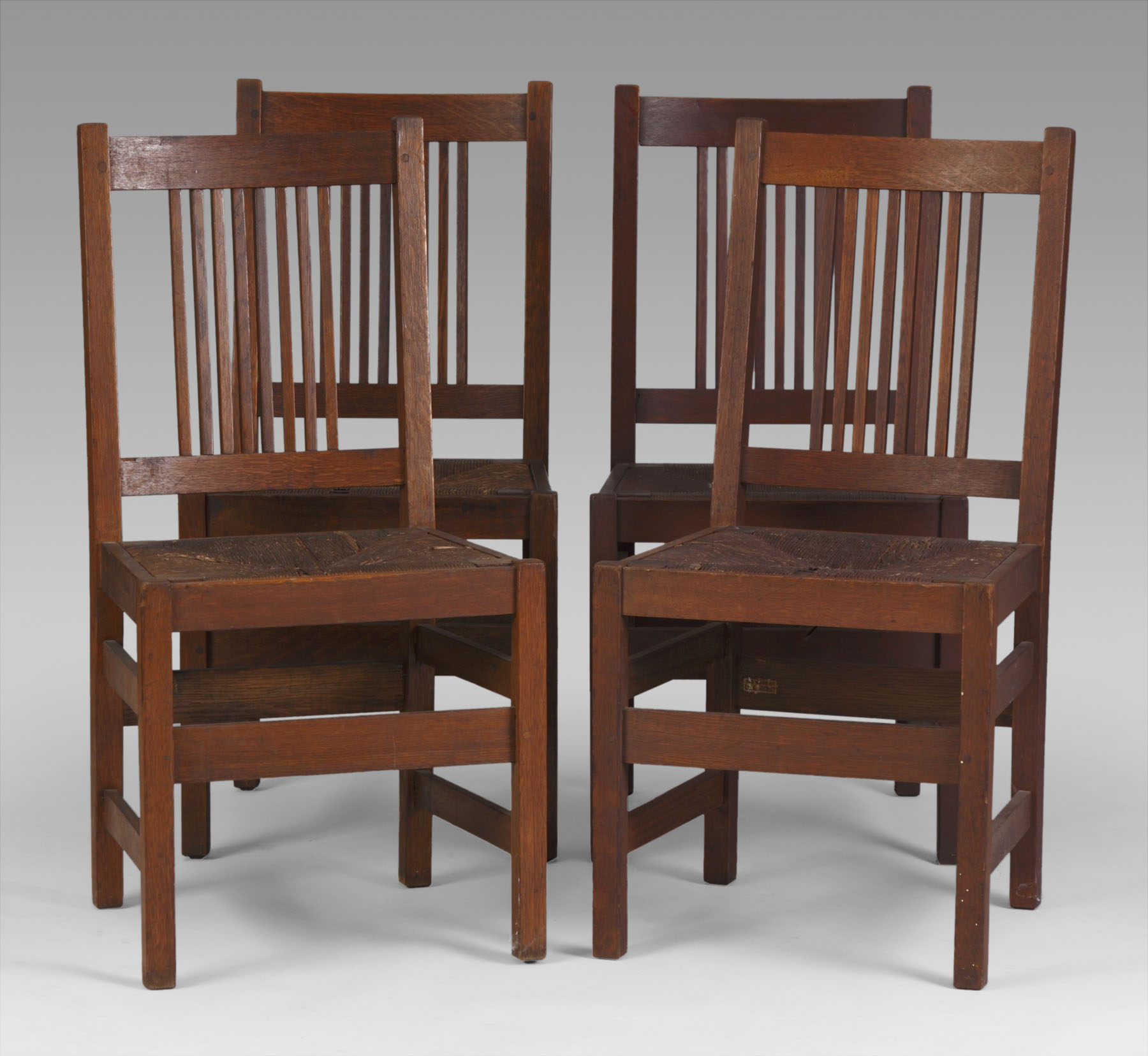 Appraisal: Set of L J G Stickley Dining Chairs Set of