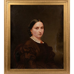 Appraisal: American School th Century Portrait of a Woman oil on