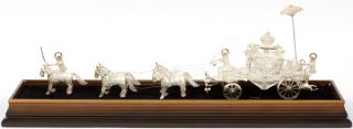 Appraisal: STERLING SILVER CARRIAGE STERLING SILVER CARRIAGE H L A sterling