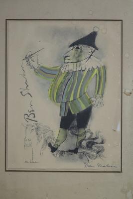 Appraisal: Ben Shahn - The Clown signed lithograph cm x cm