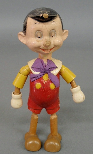 Appraisal: Ideal Pinocchio doll composition and wood h