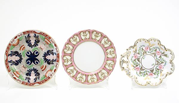 Appraisal: A group of English porcelain plates and dishes comprising two