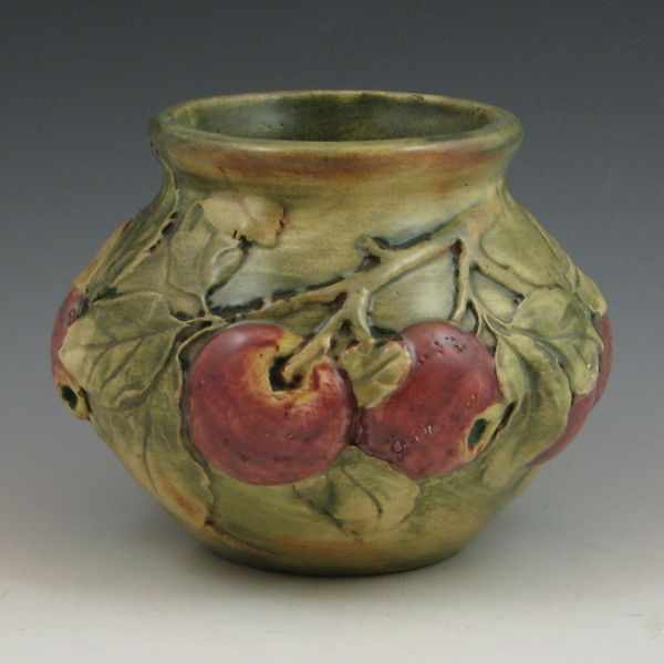 Appraisal: Weller Baldin squat vase Unmarked Two rough spots to the