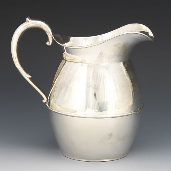 Appraisal: INTERNATIONAL STERLING WATER PITCHER wide x tall Three pint pitcher